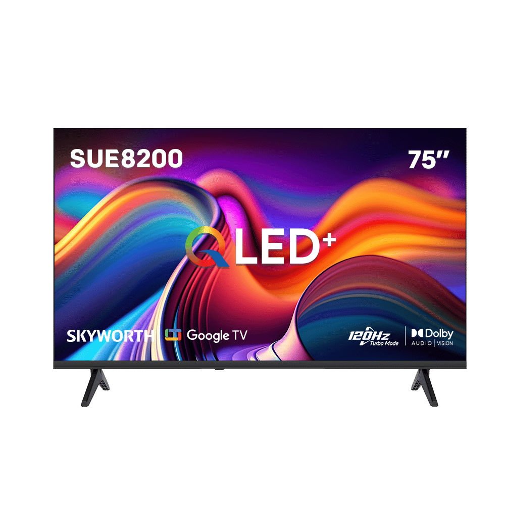 ทีวีคิวแอลอีดี 75 นิ้ว SKYWORTH(4K, QLED, GOOGLE TV) SUE8200 สีดำ_0